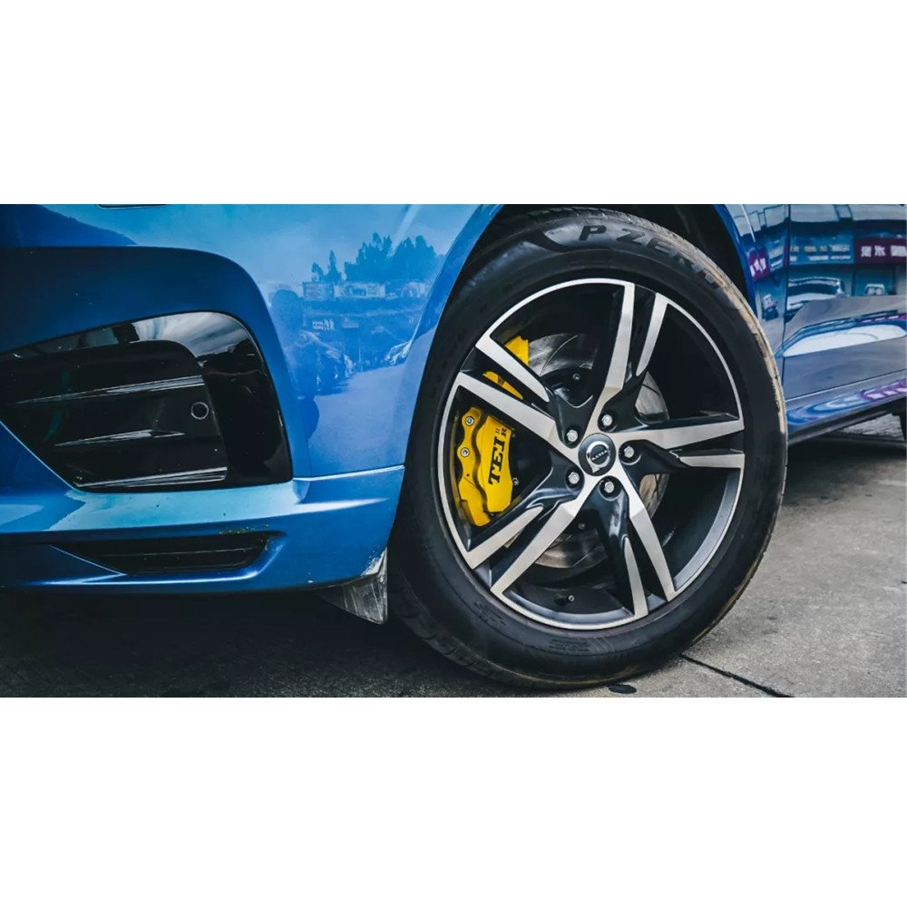 FRONT BIG BRAKE KIT 6 Piston Caliper 378x32mm Slotted Rotor Brake Caliper for VOLVO XC60 XC90 19/20in Wheels